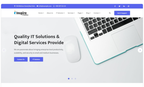 Inspire - IT Solution For Your Business Website Template