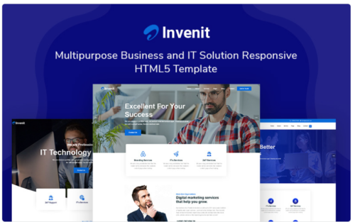Invenit - Multipurpose Business and IT Solution Responsive Website Template