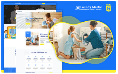 Laundrymatic | Laundry and Dry clean HTML5 Website Template