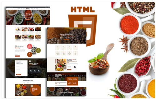 Masala Organic Spices Responsive Shop Website Template