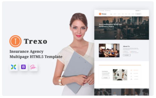 Trexo - Insurance Agency HTML5 Website Template