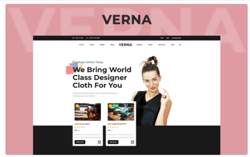 Verna - Cloth Shop Website Template