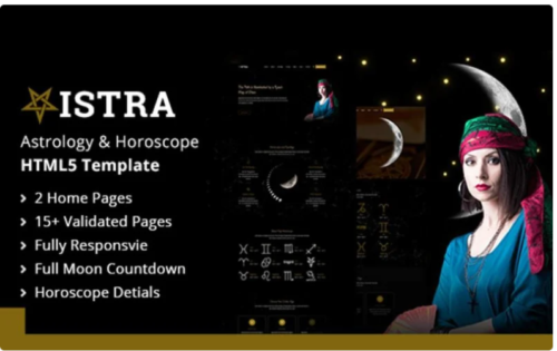 Vistra - Multipurpose Astrology & Horoscope HTML 5 Website Template