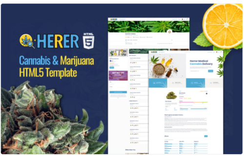 Herrer - Medical Marijuana Website Template