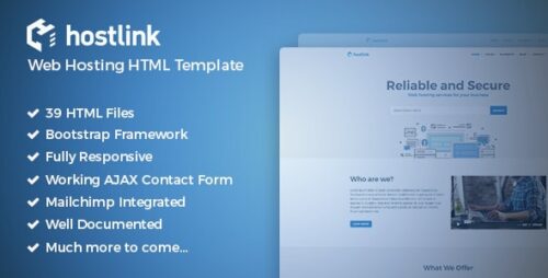 Hostlink - Web Hosting HTML Template