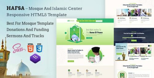 Hafsa – Islamic Center Responsive HTML5 Template