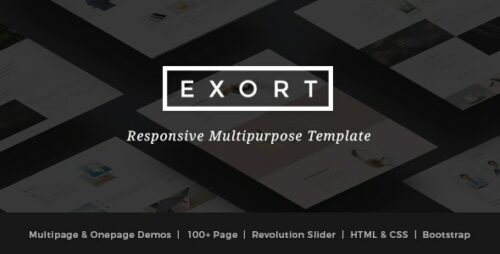 Exort - Responsive Multipurpose HTML Template