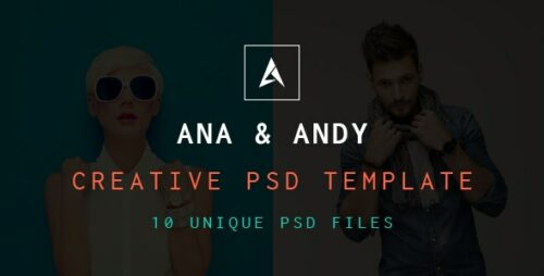 Andy & Ana Creative PSD Template