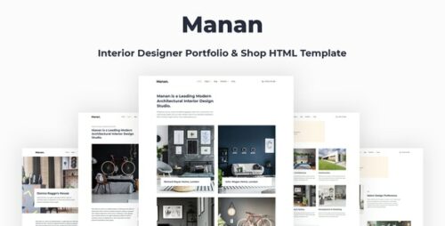 Manan - Interior Designer HTML Template