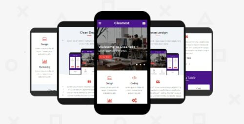 Cleanest – Mobile Template