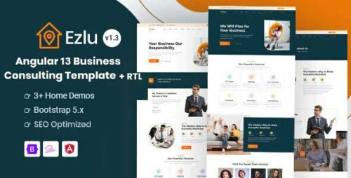 Ezlu - Angular 13 Business & Legal Consulting Template