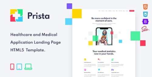 Prista – App Landing Page HTML Template