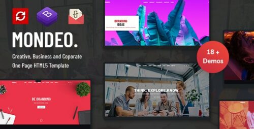 Mondeo - One Page Creative Marketing HTML Template