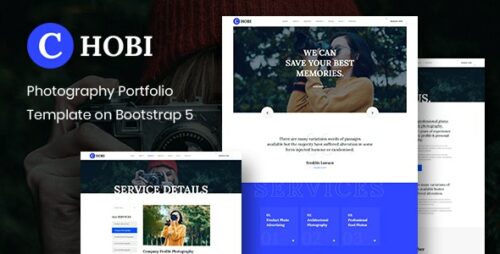 Chobi - Photography Portfolio Template HTML Version on Bootstrap 5
