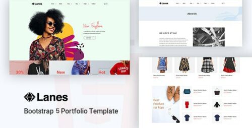 Lanes,Lanes - Fashion Minimal Website Template Based on Bootstrap, Lanes free download,Lanes Bootstrap Template