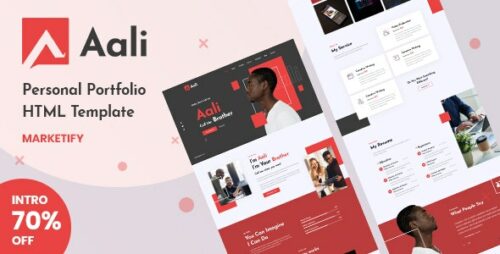 Aali - Personal Portfolio HTML Template