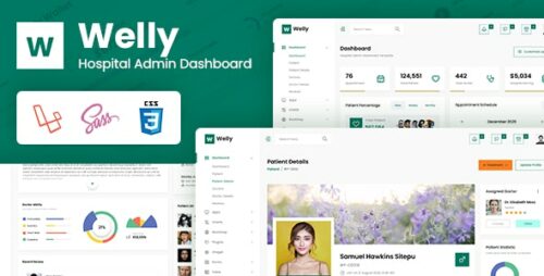 Welly - Hospital Admin Dashboard Laravel 8 Bootstrap Template