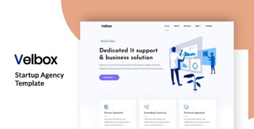 Velbox - Startup & Sass Template