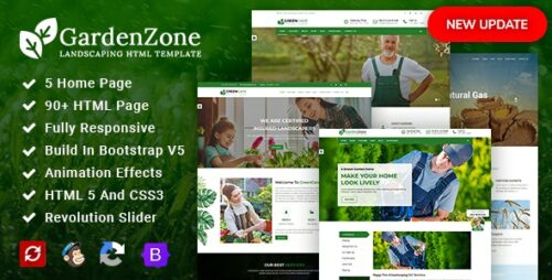 GardenZone | Agriculture, Gardening & Landscaping Responsive HTML Template