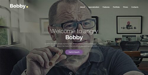 Bobby - Creative Service Landing Page