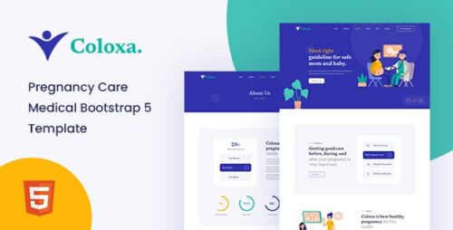 Coloxa - Pregnancy Care Medical Bootstrap 5 Template