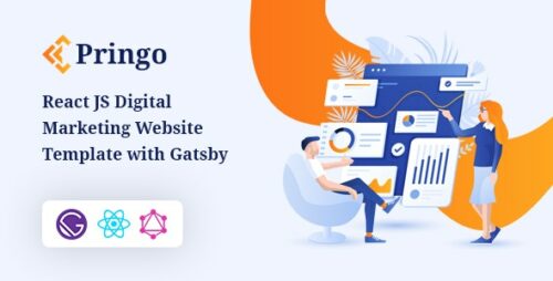 Pringo - React JS Digital Marketing Website Template with Gatsby