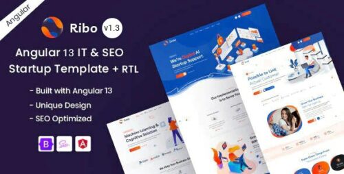 Ribo - IT & SEO Marketing Startup Angular 13 Template