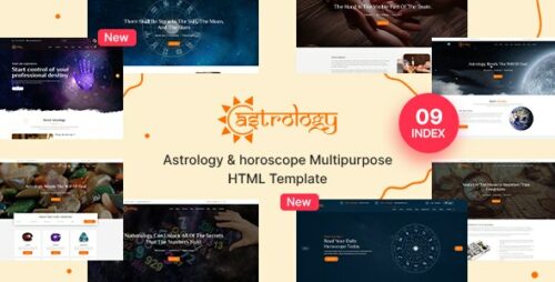 Astrology and Horoscope Responsive HTML 5 Template
