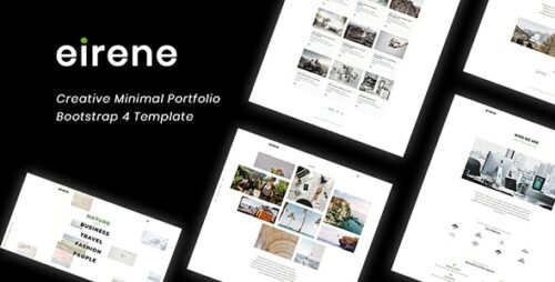 Eirene - Creative Minimal Portfolio Bootstrap 4 Template