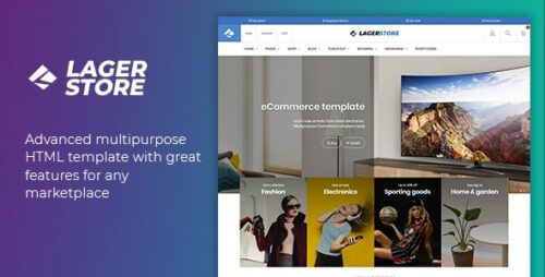 Lager - eCommerce HTML Template