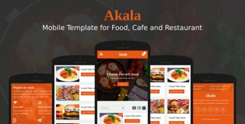 Akala - Mobile Template for Food, Cafe and Restaurant