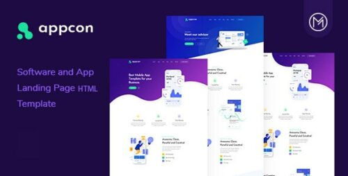 Appcon - Software and App Landing Page HTML5 Template