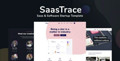 SaasTrace - Saas & Software Startup Template