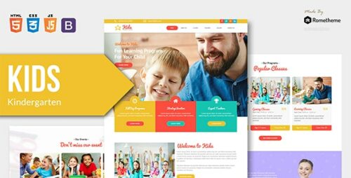 KIDS - Kindergarten and Child Care HTML Template