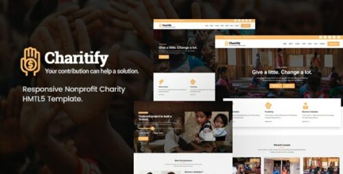 Charitify - NGO/Charity/Fundraising HTML Template