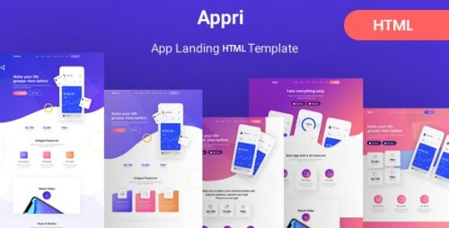 Appri - App Landing HTML5 Template