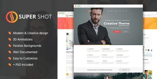 SuperShot - Creative HTML Template
