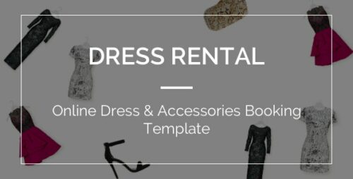 DressRental - Online Dress & Accessories Booking Template