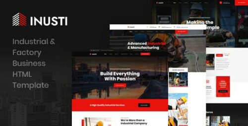 Inusti - Industrial & Factory Business HTML Template