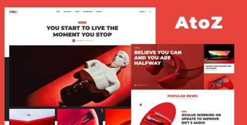 AtoZ - Blog and Magazine HTML Template
