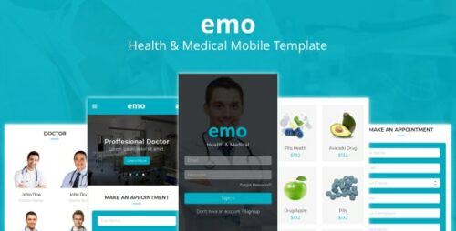 Emo - Health & Medical Mobile Template