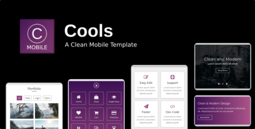 Cools - A Clean Mobile Template