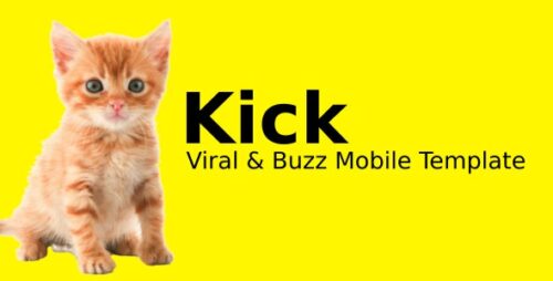 Kick - Viral & Buzz Mobile Template