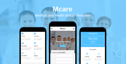 Mcare - Medical and Health Mobile Template