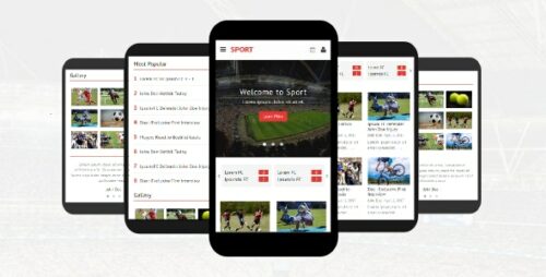 Sport – Responsive Mobile Template