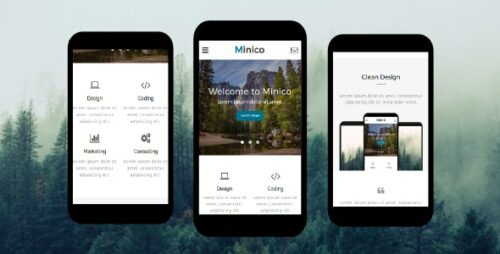Minico – Responsive Multipurpose Mobile Template