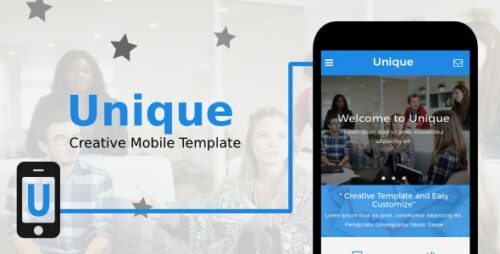 Unique - Creative Mobile Template