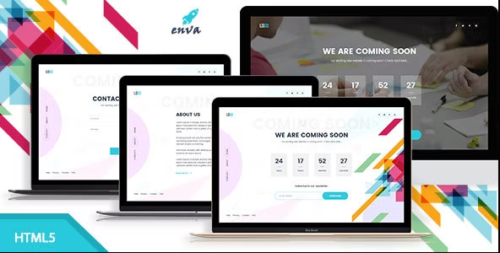 Enva - Creative Coming Soon Template