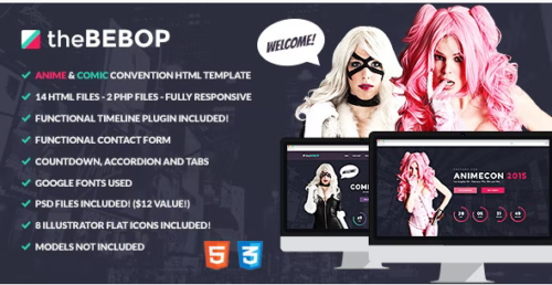 The Bebop Anime and Comic HTML Convention Template