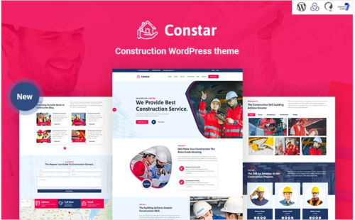Constar - Construction Responsive WordPress theme